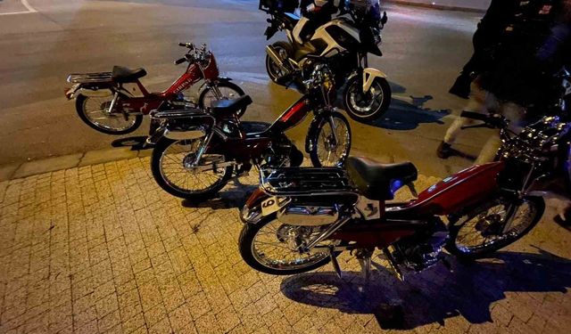 Karaman'da modifiyeli motosikletlere 344 bin lira ceza kesildi