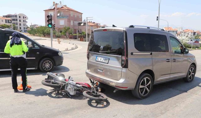 Karaman'da motosiklet kazası: 1 yaralı