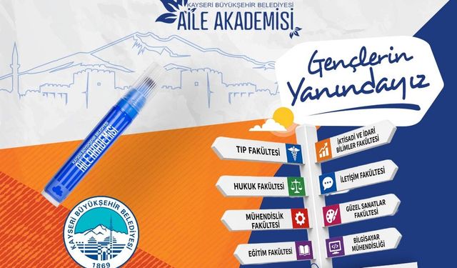 Kayseri Büyükşehir'den üniversite adaylarına ücretsiz YKS tercih danışmanlığı desteği