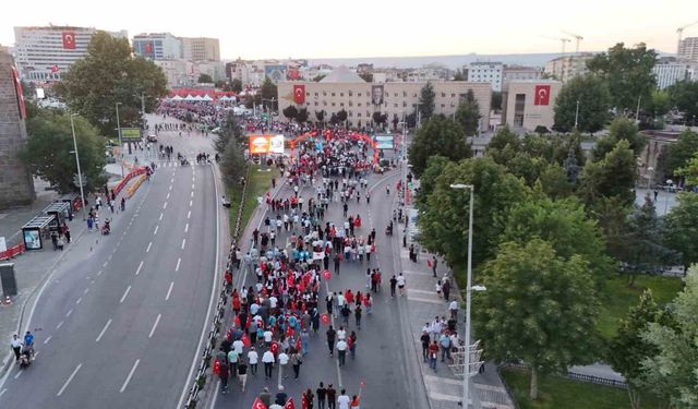 Kayseri'de 15 Temmuz coşkusu