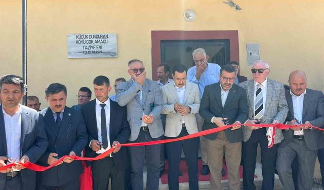 Küçükdurduran Köyü'nde dayanışmanın eseri Taziye Evi hizmete açıldı