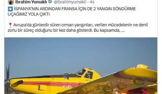 Macron'dan Türkiye'ye 'uçak' teşekkürü