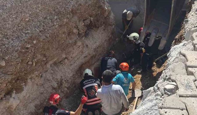 Malatya'da yol çalışmaları sırasında göçük: 2 işçi hayatını kaybetti