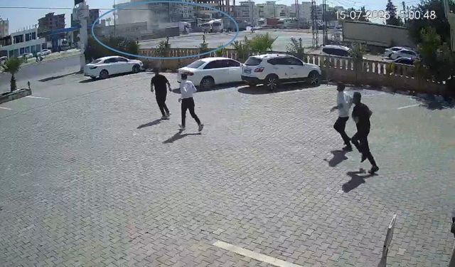 Mardin'deki tır kazası güvenlik kamerasına yansıdı