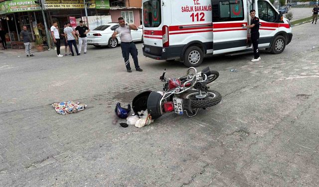 Osmaniye'de otomobil ile motosiklet çarpıştı: 1 yaralı