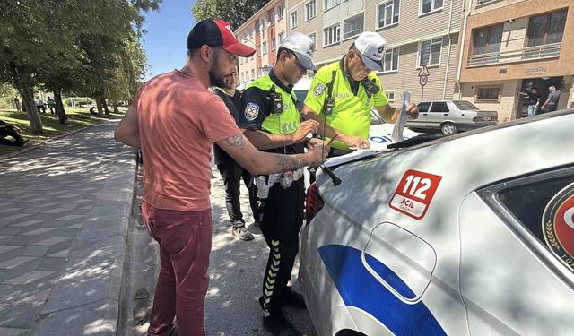 Sahte plakalı kamyonetin sürücüsüne 180 bin TL ceza