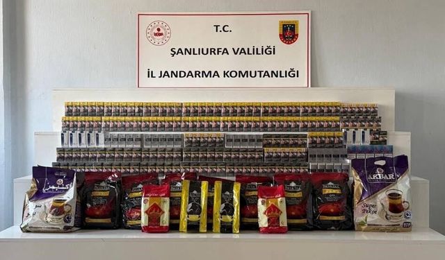 Şanlıurfa'da gümrük kaçağı ürünler ele geçirildi