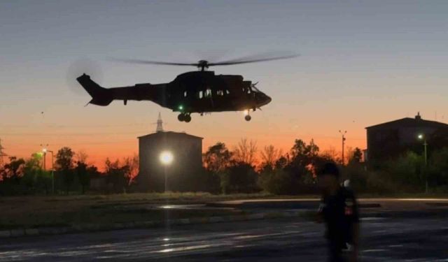 Şehit Hilal'in cenazesi helikopterle Aksaray'a getirildi