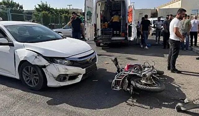 Siirt'te otomobil ile motosiklet çarpıştı: 2 yaralı