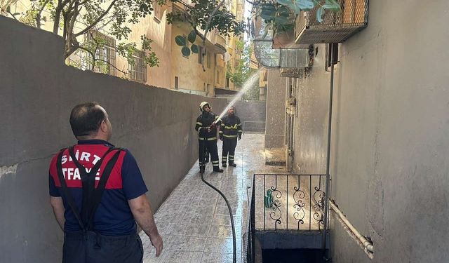 Siirt'te restoranın bacasında korkutan yangın