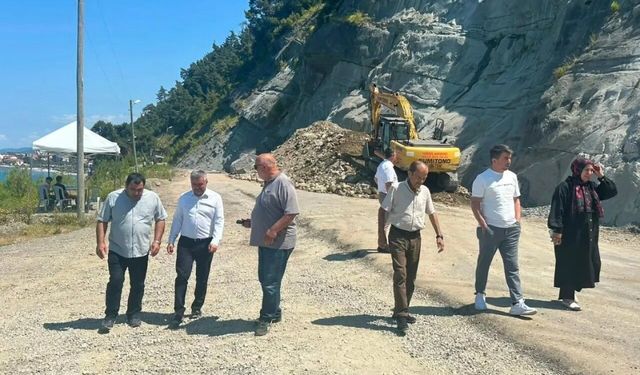 Sinop'ta yol ve Köy Yaşam Merkezi çalışmaları