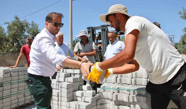 Tire'ye 20 bin metrekare kilit parke taşı desteği