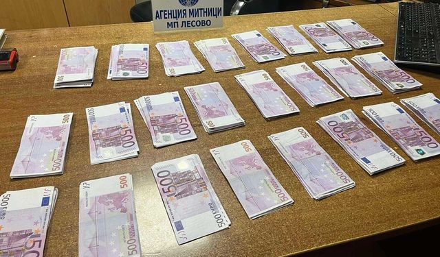 Türk vatandaşı ceplerine sakladığı 150 bin euroyla yakalandı