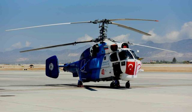 Türkiye'den KKTC'ye yangın söndürme helikopteri teslim edildi
