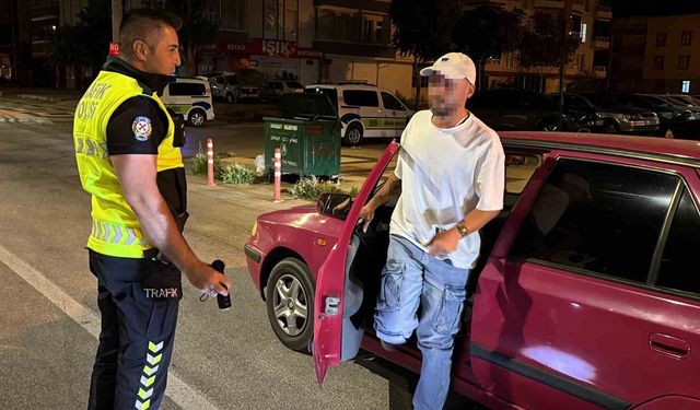 Uygulamada alkollü yakalanan sürücünün ehliyetine el konuldu
