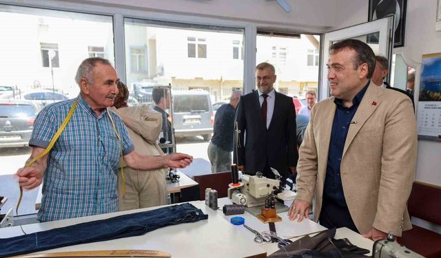 Vali Sözer esnaf ve vatandaşla bir araya geldi