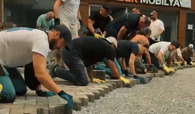 Fındıklı'da bir sokak meciyle yenilendi
