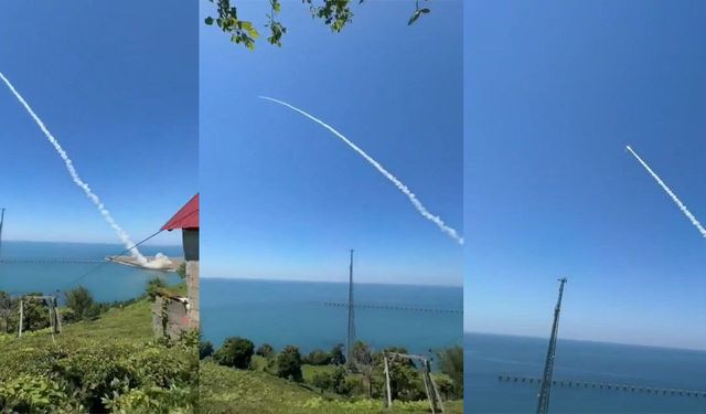 Rize Artvin Havalimanında bir kez daha füze denendi