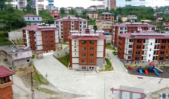 Rize'de TOKİ 79 konutu teslim etti