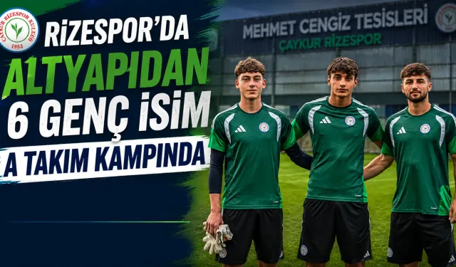 Çaykur Rizespor'da Altyapıdan 6 Genç İsim A Takım Kampında