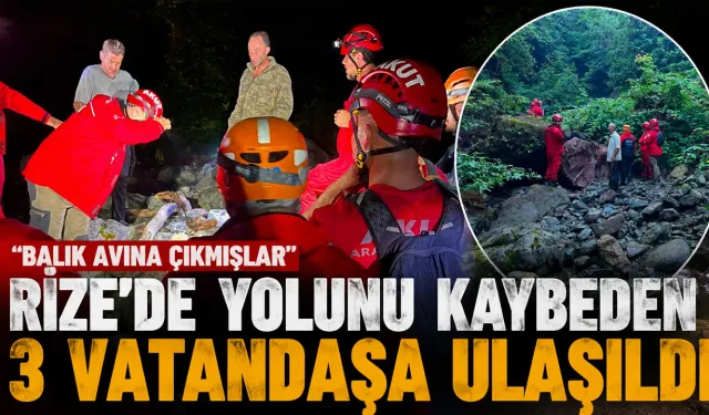 Rize'de Yönlerini Kaybeden 3 Kişiye Ulaşıldı