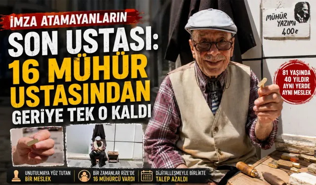 Rize’de 16 Mühürcüden Geriye Sadece O Kaldı