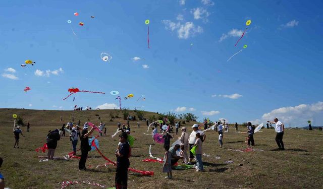 2 bin yıllık antik kentte gökyüzünü uçurtmalar süsledi