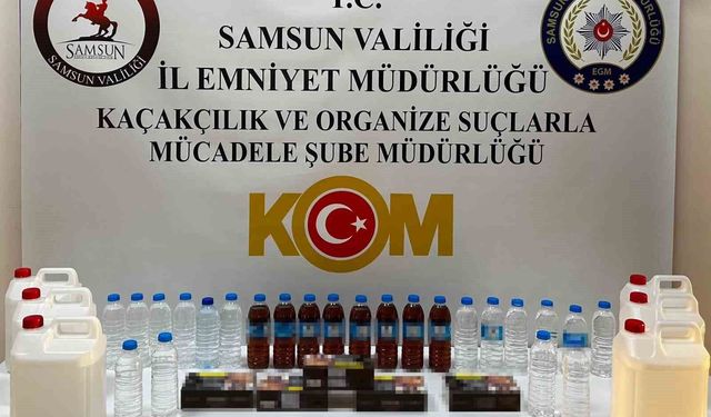 37 litre el yapımı sahte içki ele geçirildi