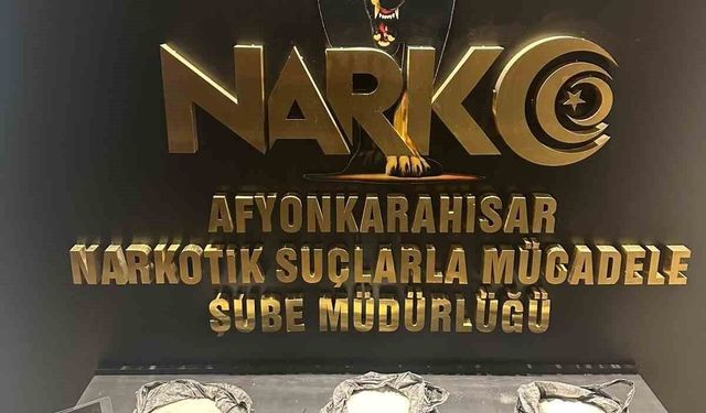 Afyonkarahisar'da 5 kilogram uyuşturucuyla yakalanan şahıs tutuklandı