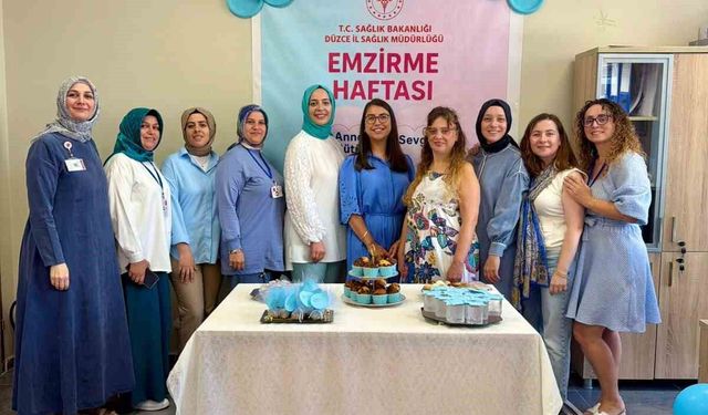 Akçakoca'da anne sütüne dikkat çekildi