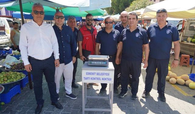 Altınoluk Salı Pazarı'nda denetimler sıklaştırıldı