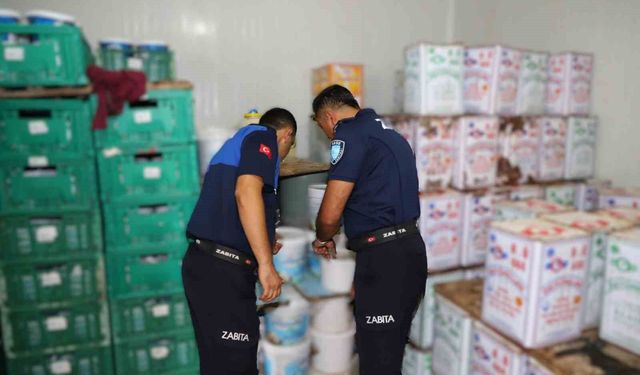 Antalya'da 15 ton tarihi geçmiş süt ürününe el konuldu