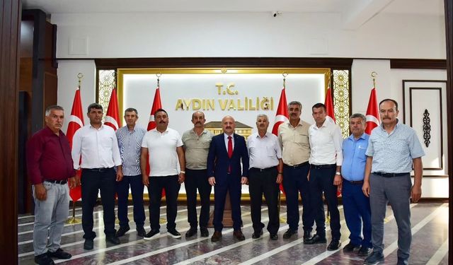 Aydın Valisi Varol, Nazilli mahalle muhtarlarını kabul etti