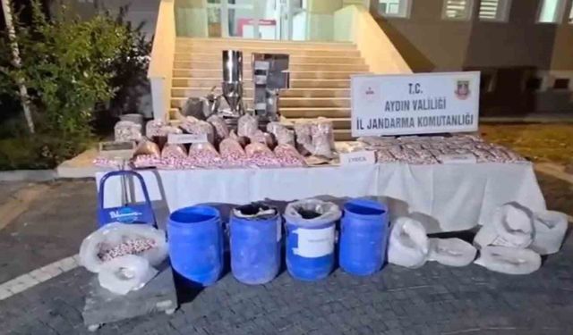 Aydın'da zehir tacirlerine darbe: 100 milyon TL'lik uyuşturucu ele geçirildi
