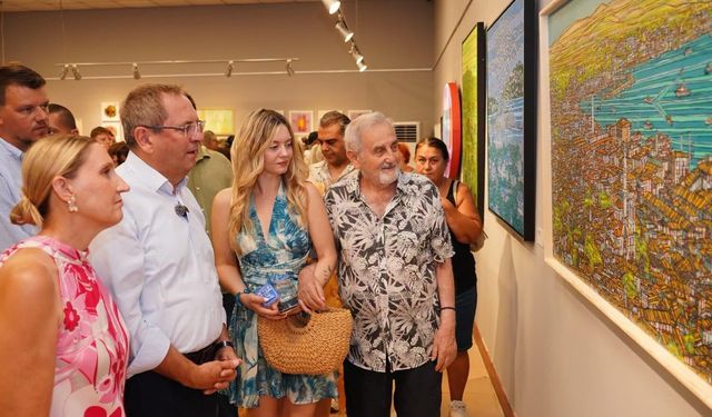 Ayvalık'ta Ressam Devrim Erbil ve sanat dünyasının usta isimleri buluştu