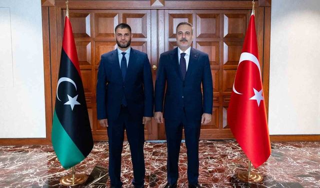 Bakan Fidan, Libya Milli Birlik Hükümeti İçişleri Bakan Vekili Trabelsi ile görüştü