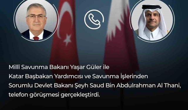 Bakan Güler, Katarlı mevkidaşı Al Thani ile görüştü