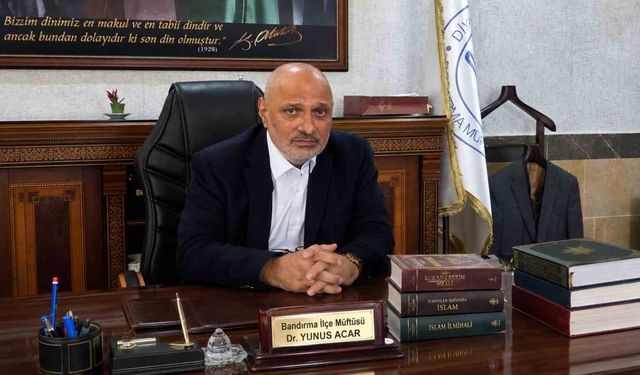 Bandırma İlçe Müftülüğü görevine atanan Dr. Yunus Acar, görevine başladı