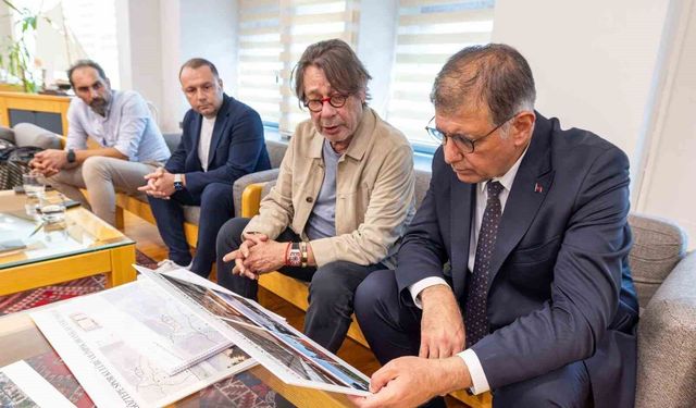 Başkan Tugay ve Sepil Göztepe'nin İnciraltı projesini görüştü