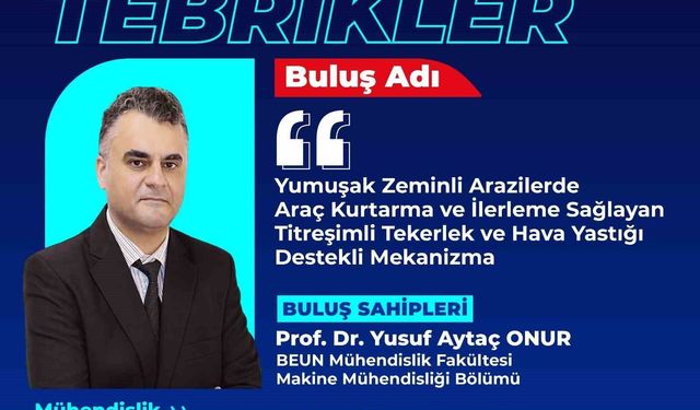 BEUN'lu akademisyen ve öğrencilerin buluşuna patent