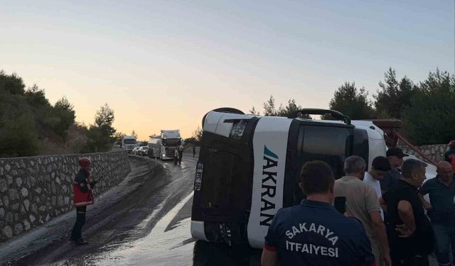 Bilecik'te 2 tır çarpıştı, 1 kişi yaralandı