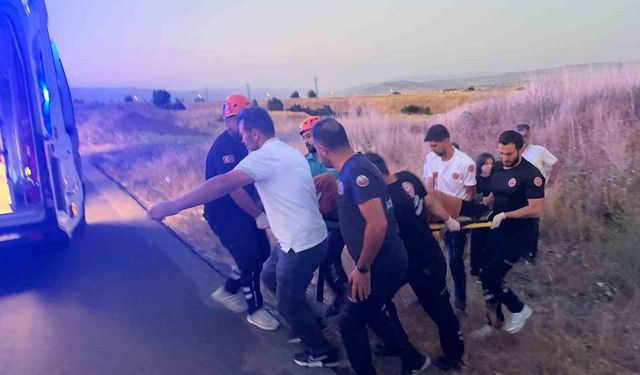 Bingöl'de otomobil yoldan çıktı: 2 yaralı