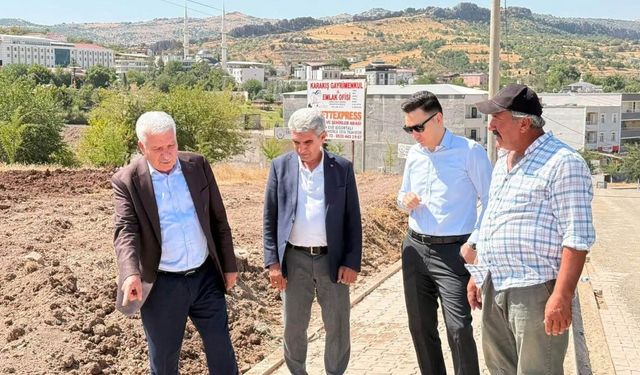Çermik'te yol çalışması