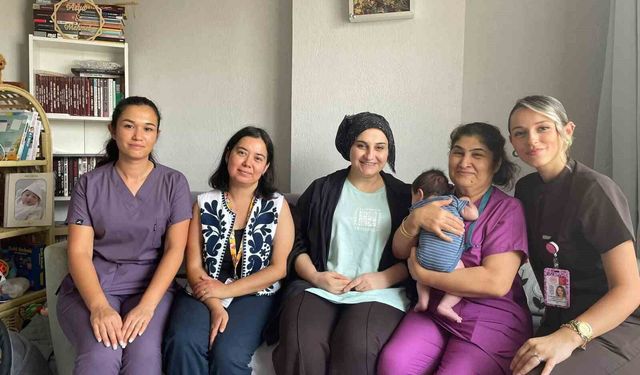 Çine Devlet Hastanesi'nden lohusalara evde destek