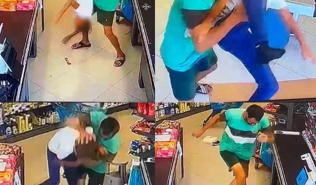 Çocuğu yerden yere vurarak darp etti, o anlar kameraya yansıdı: Şüpheli yakalandı