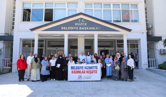 Düzce'de çalışmaları yerinde denetleyen kadınlardan projelere tam not