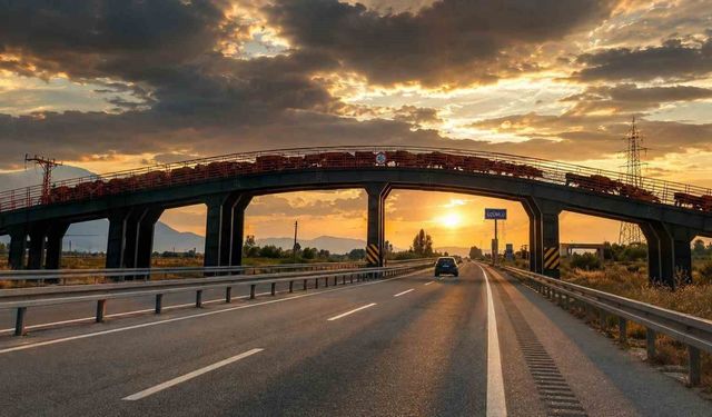 Erzincan'da hayvan sürülerine özel üst geçit