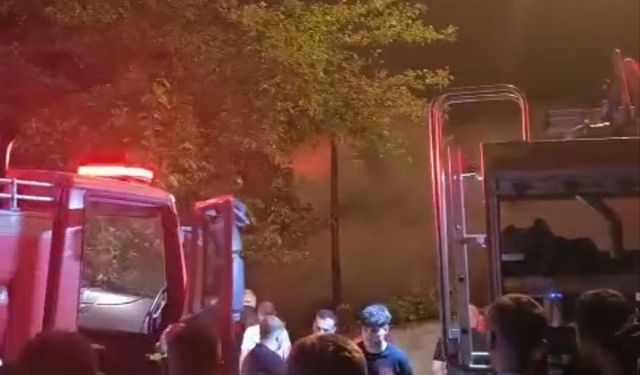 Eynesil'de gece yangını: Ev kullanılamaz hale geldi