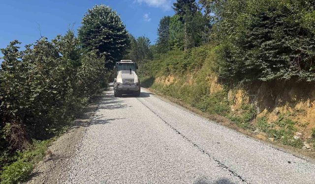 Gölyaka Bakacak'ta yollar yenilendi