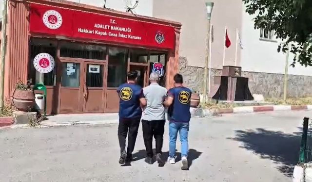 Hakkari'de 20 yıl 7 ay hapis cezası bulunan firari yakalandı